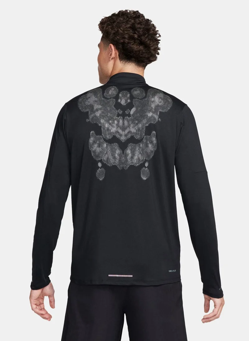 نايكي Men's Running Division Dri-FIT UV 1/2-Zip Top