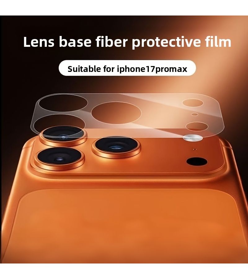 4pcs iPhone 17 Pro Max Flexible Transparent PET Lens Base Protective Film Hollow Design Easy Remove No Residue - Image 5