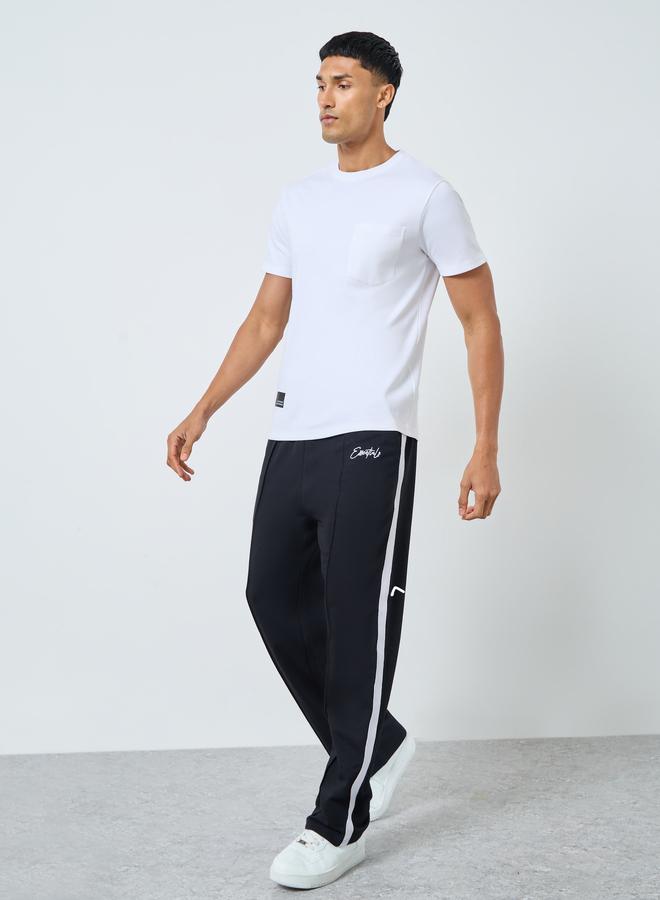 Styli Men Regular Fit Interlock T-Shirt with Badge Detail - Image 2