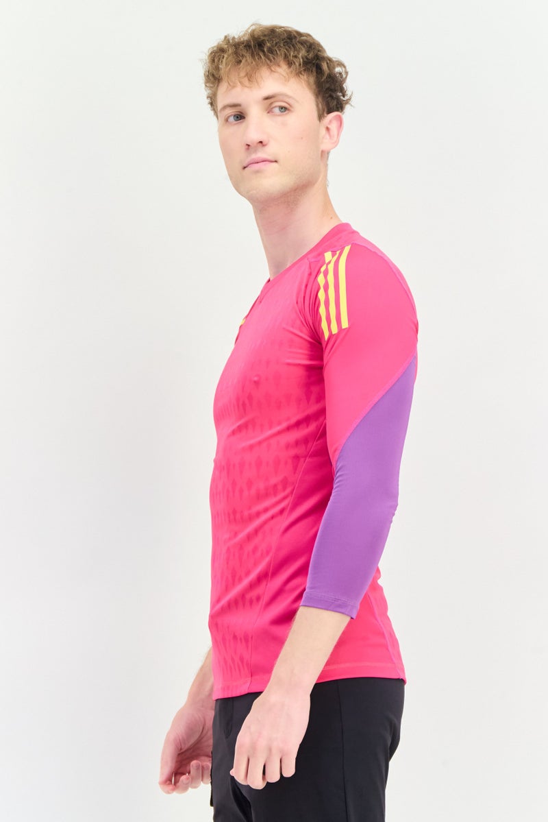 Adidas قميص تدريب بأكمام طويلة للرجال بتصميم نحيف، متعدد الألوان - Image 4