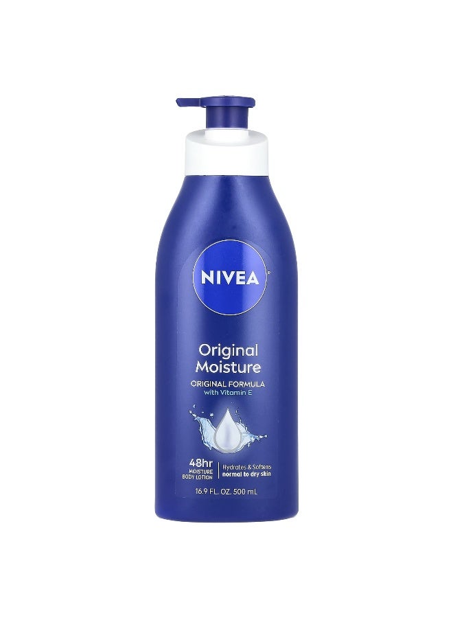 Nivea, Original Moisture Body Lotion, 16.9 fl oz (500 ml) - Image 1
