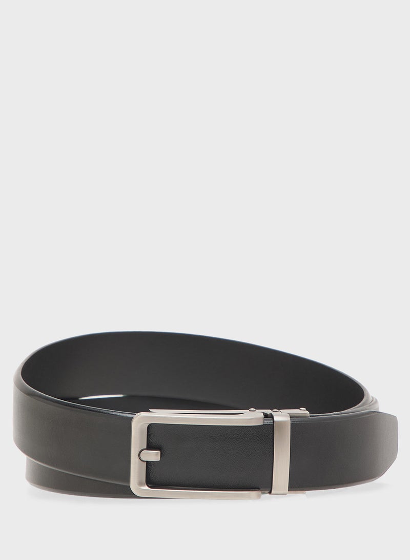 Robert Wood Genuine Leather Resizable Formal Belt - Image 1