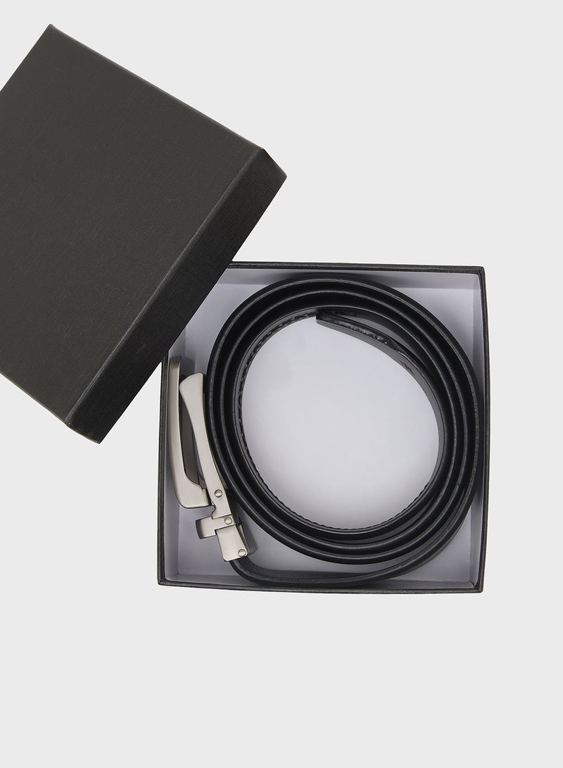 Robert Wood Genuine Leather Resizable Formal Belt - Image 3