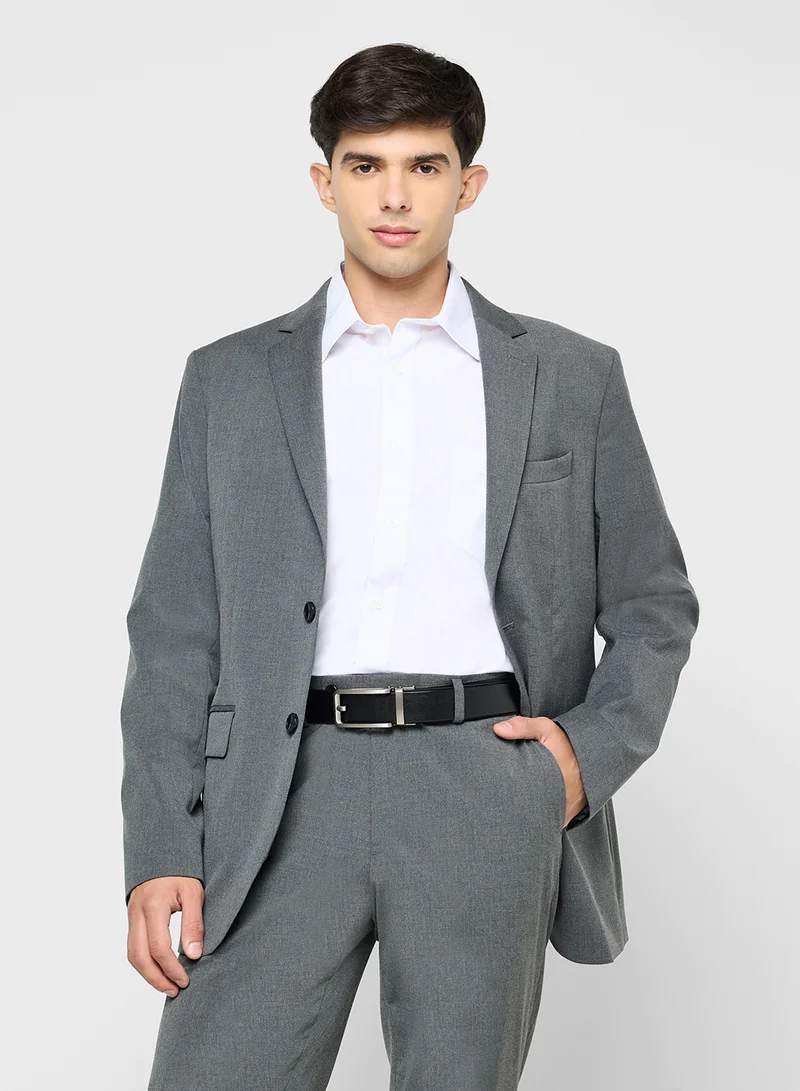 Robert Wood Genuine Leather Resizable Formal Belt