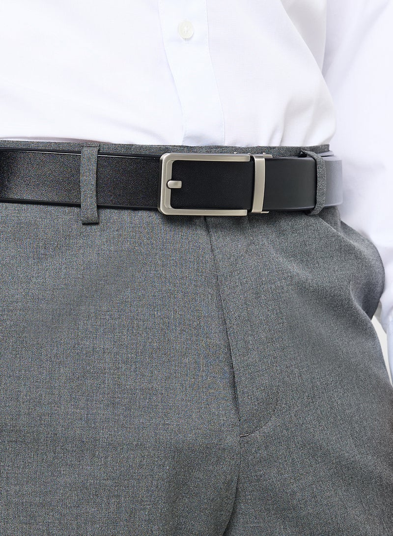 Robert Wood Genuine Leather Resizable Formal Belt - Image 5