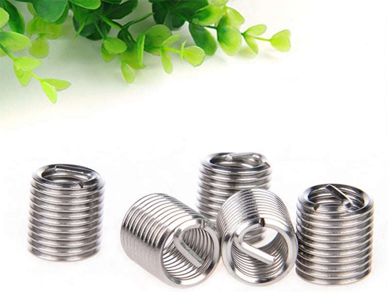 PartyKindom 60pcs Stainless Steel Thread Inserts Repair Kit Durable Helicoil Thread Repair Tool for Automotive Applications Restores Damaged - Image 3