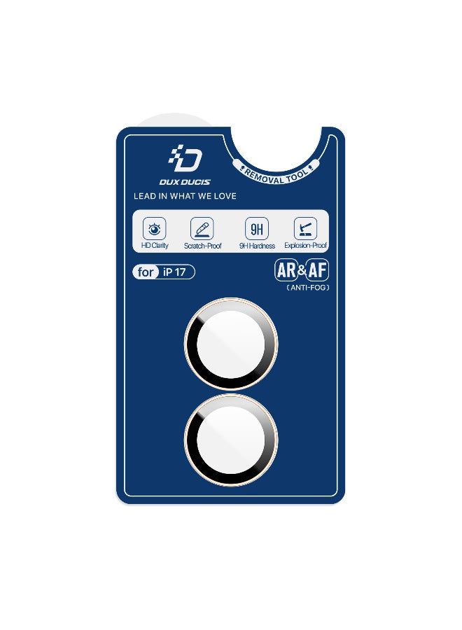 دوكس دوتشيز واقي عدسة كاميرا ايفون 17 من سلسلة دوكس دوتشيز هوك واقي عدسة زجاجي مقوى - اسود - Image 2