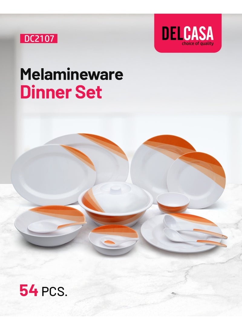 Delcasa 54 pcs Melamine Ware Dinner Set DC2107 - Image 1