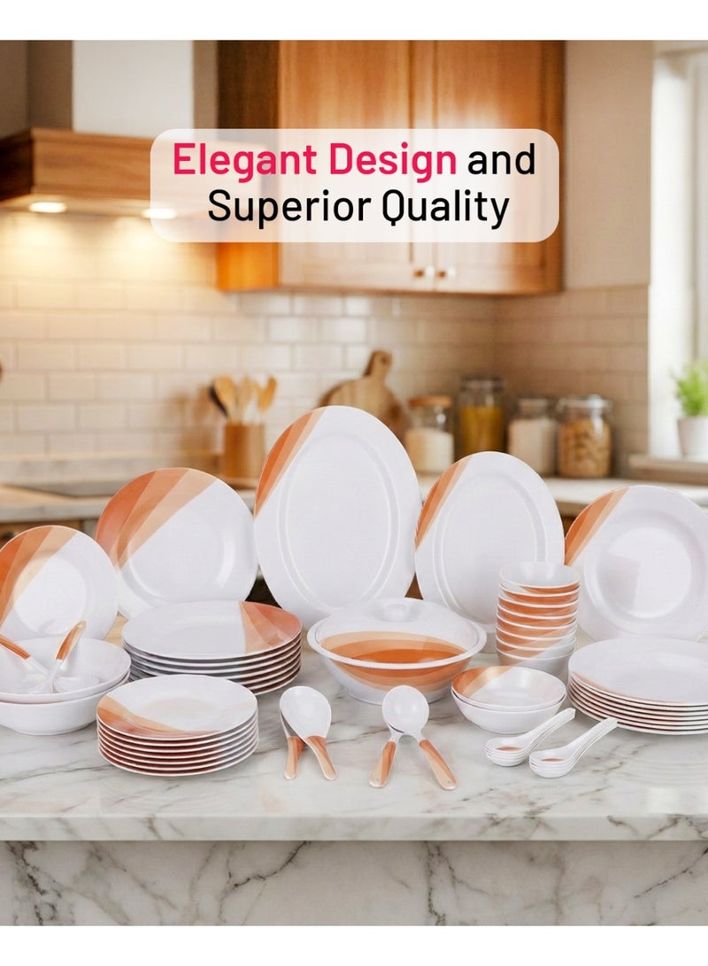 Delcasa 54 pcs Melamine Ware Dinner Set DC2107 - Image 3