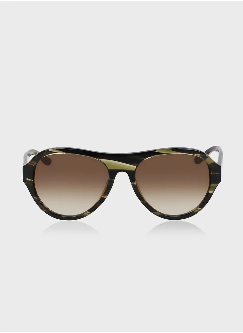 دونا كاران Aviator Sunglasses