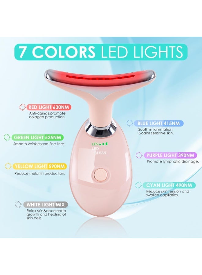 DubaiGallery Portable Neck & Face LED Massager – Red Light Therapy, Heating Lift, Wrinkle Removal & Jawline Shaping Beauty Device - Image 2
