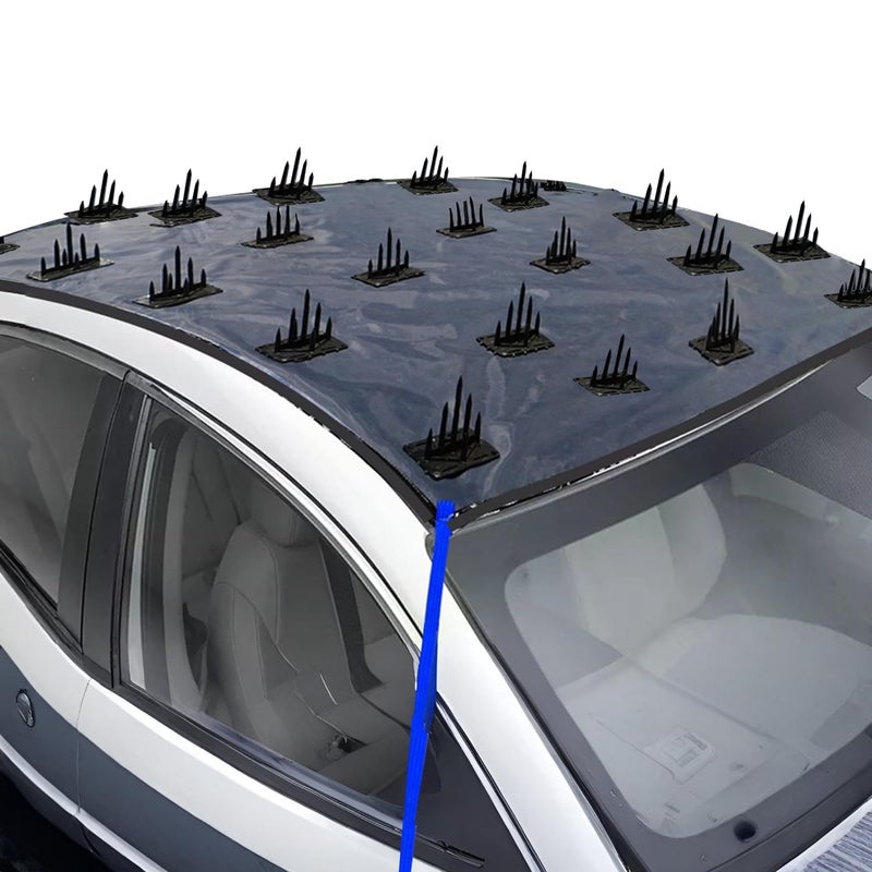 FABTEC غطاء حماية السيارة من الكلاب والحيوانات غطاء جسم السيارة المقاوم للغبار غطاء حماية الكلاب لسطح السيارة مع المسامير متوافق مع جميع السيارات بحجم عالمي 1 قطعة - Image 1