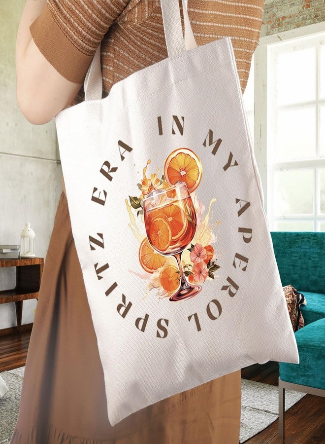 WCGXKO Aperol Cocktail Themed Tote Bag Italian Summer Cocktail Gift - Image 3