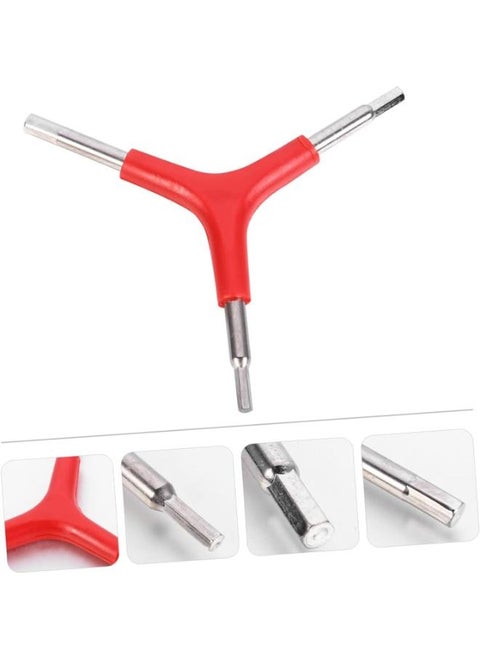 Three-Prong Wrench Torque Wrenches Internal Hex Wrench Bicycle Repair Wrench 3-Way Hex Wrench Appendix Sleeve Travel Wrench Steel