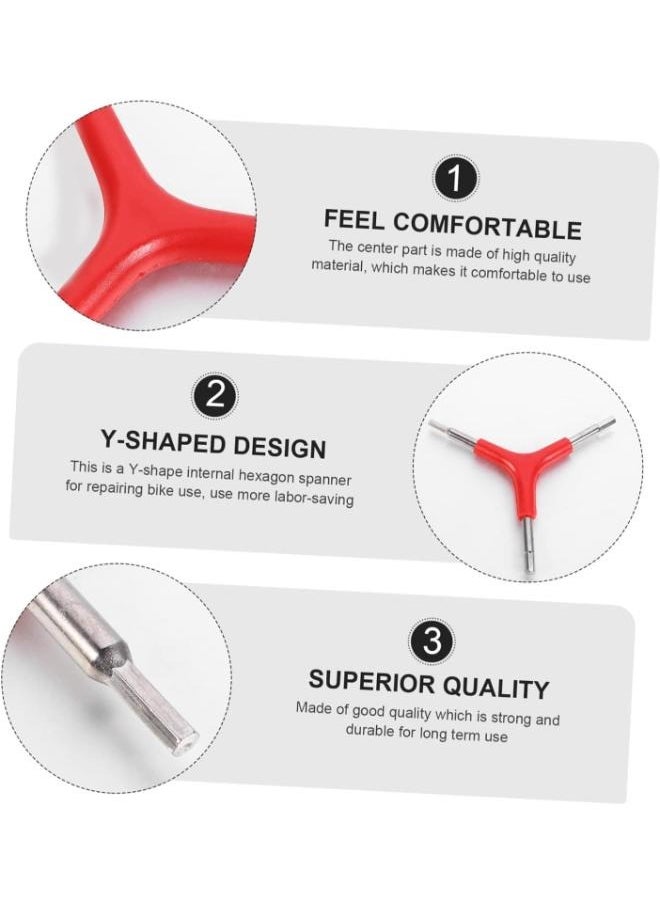 EasyLife - Three-Prong Wrench Torque Wrenches Internal Hex Wrench Bicycle Repair Wrench 3-Way Hex Wrench Appendix Sleeve Travel Wrench Steel - Image 1