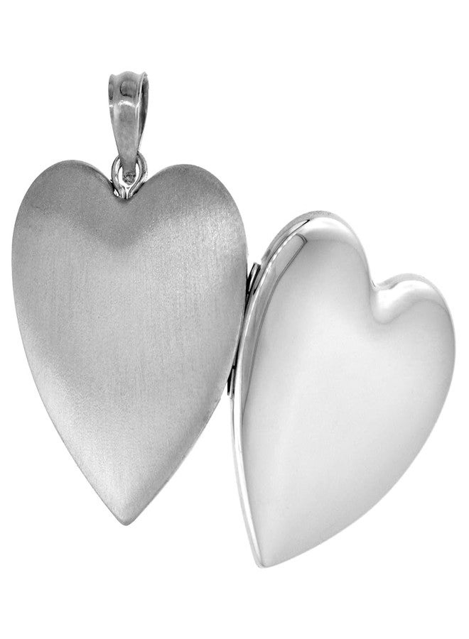 سابرينا سيلفر قلادة فضية عيار 925 بتصميم قلب بسيط للنساء، طولها 20 بوصة (RL_30H) - Image 4