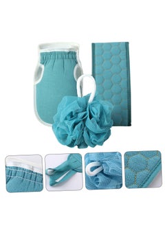 spa luxetique Bath towel bath artifact three piece set, thickened mud cleaning bath ball combination set, pull back strip, long strip back rubbing  - Image 5