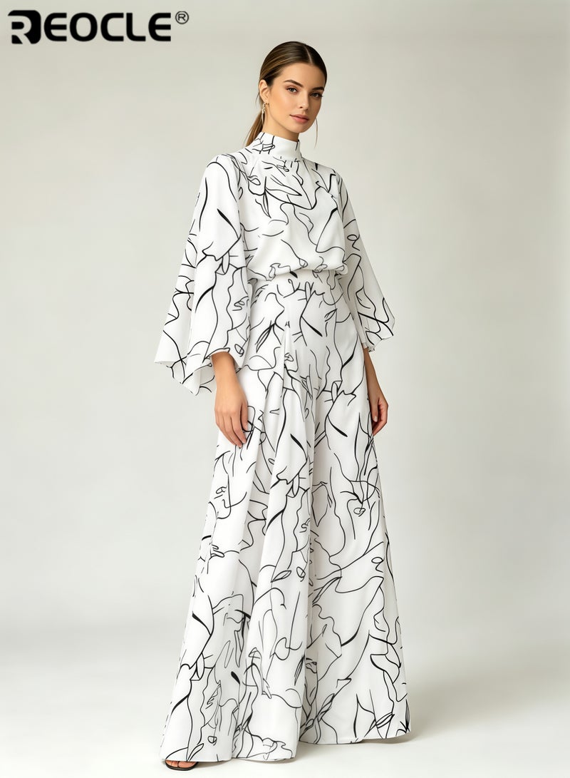 ريوكل بذلة عصرية ذات أرجل واسعة - Image 4