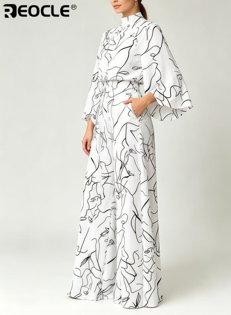 ريوكل بذلة عصرية ذات أرجل واسعة - Image 3