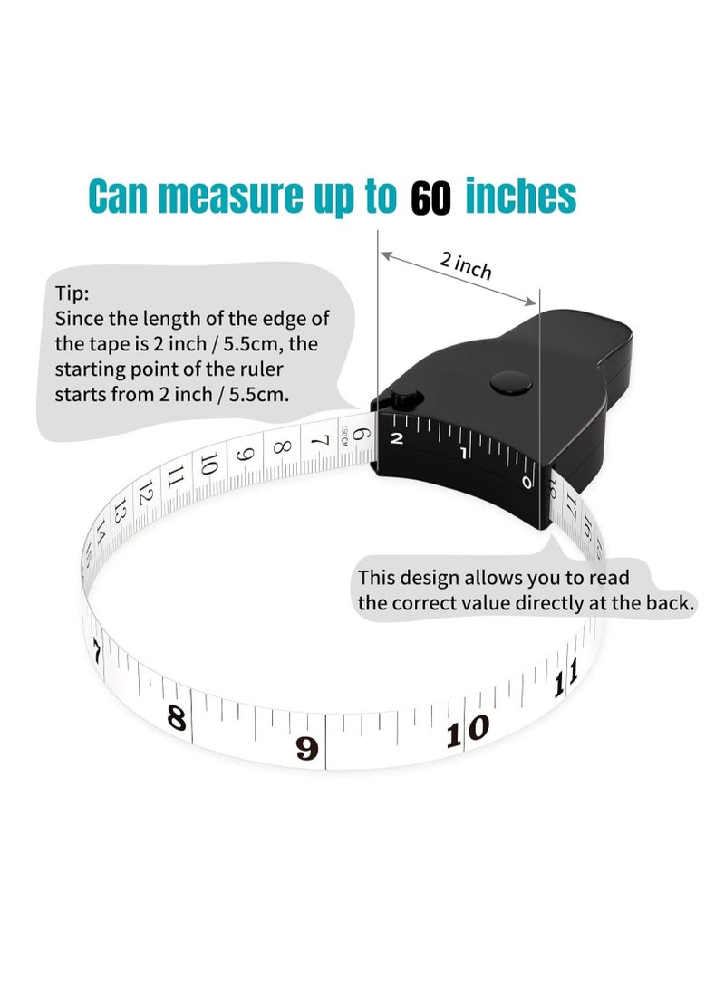Generic Body Measure Tape 150cm Retractable Double Scale  - Image 2