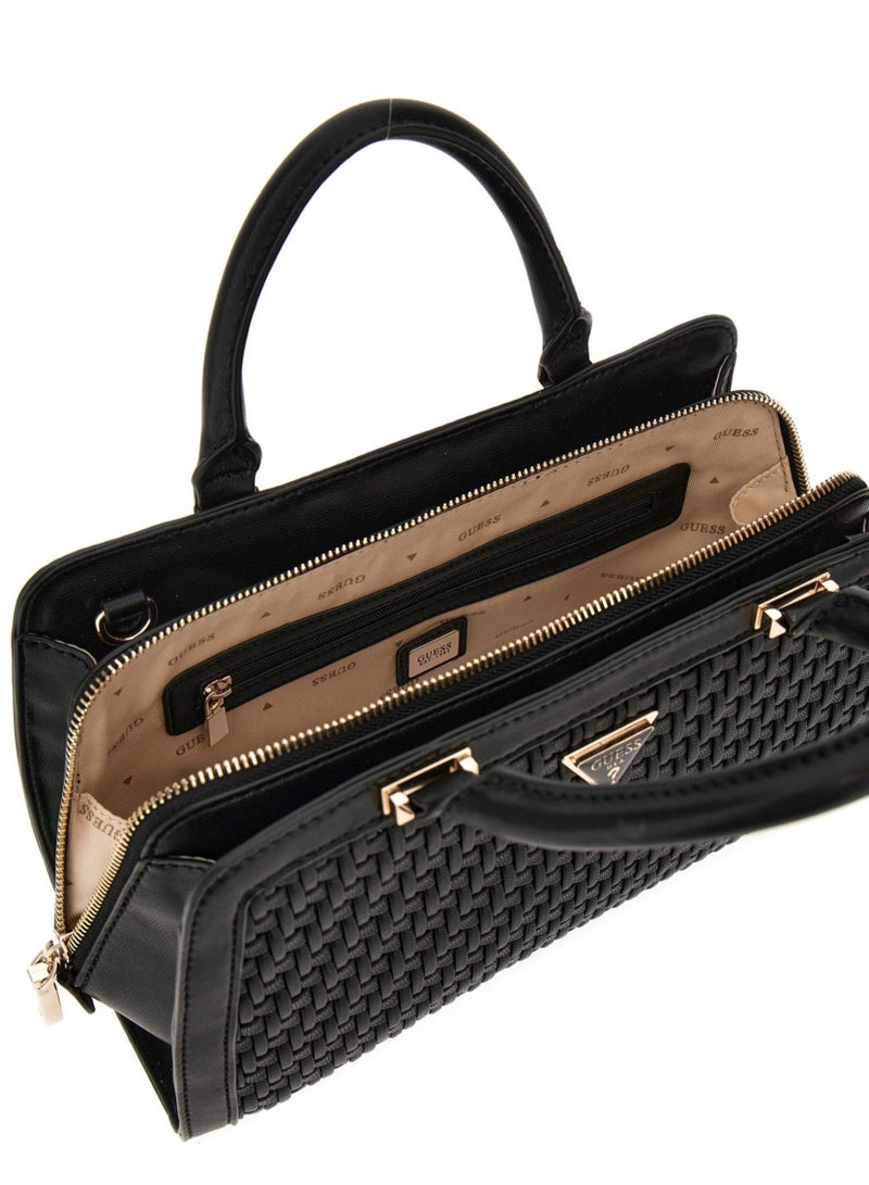 جس حقيبة Guess السوداء ذات الملمس المميز، مورييل جيرل فريند- اسود - Image 5