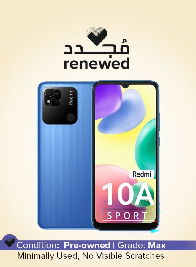 Xiaomi Renewed - Redmi 10A Sport Dual SIM Sea Blue 6GB RAM 128GB 4G - International Version - Image 1