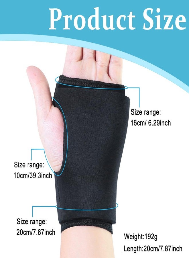 HANNEA® Thumb Brace Wrist Ice Pack for Pain Relief, Wrist Ice Pack Wrap Hot & Cold Therapy Wrist Brace, Reusable Soft Gel Cold Pack for Hot & Cold Therapy, for Tendonitis, Joint Sprain - Image 2
