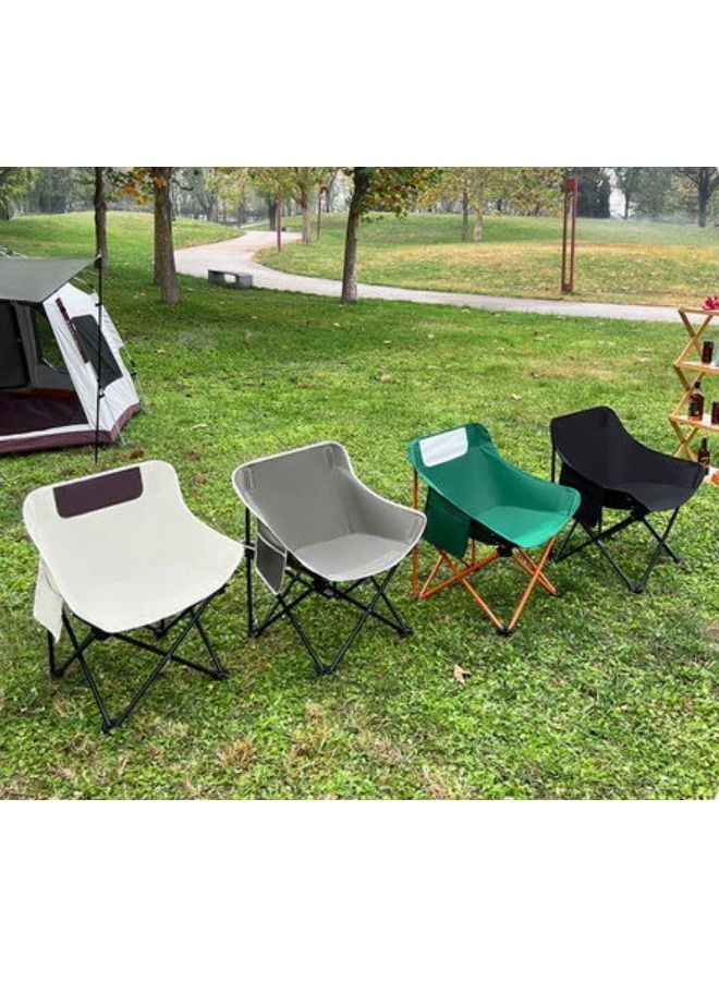 تورنيدو جولد كرسي تخييم قابل للطي وخفيف الوزن قابل للطي على شكل قمر مع حقيبة حمل - Image 5