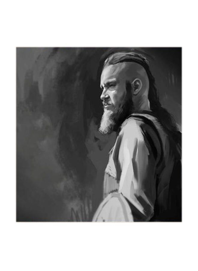 RYN Ragnar Lodbrok Vikings MDF Wall Art Multicolour 30x30centimeter - Image 2