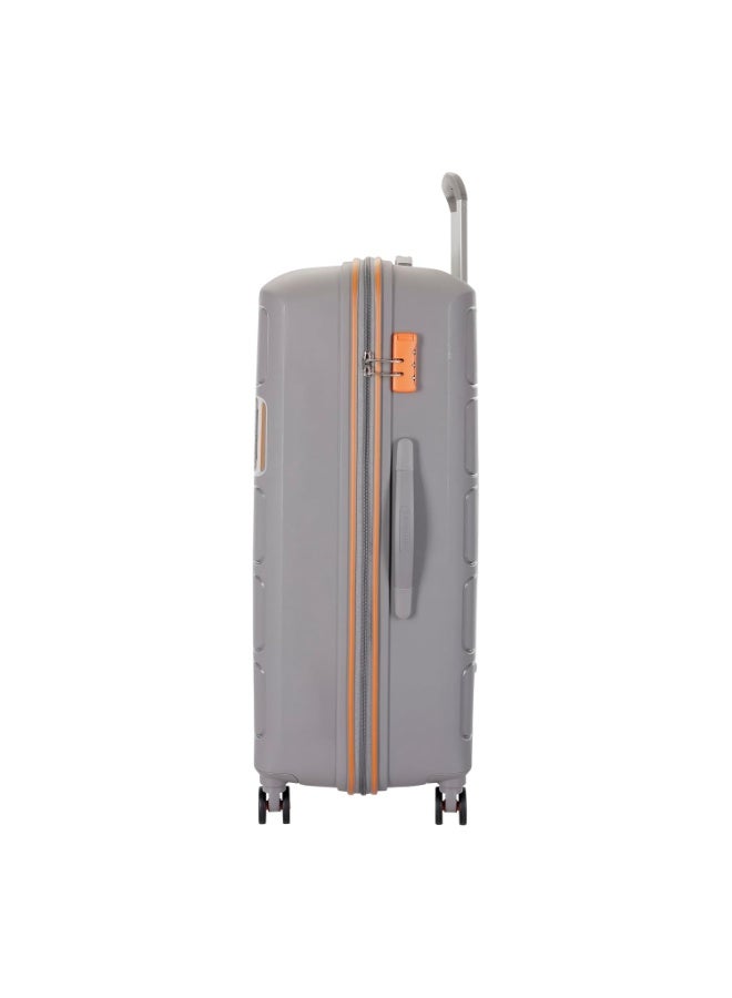 Kamiliant American Tourister Large Harrier Zing 78 Cms Check-in (PP) Hard Sided 8 Wheels Spinner Luggage/Suitcase/Trolley Bag (Light Grey) (Double Wheel), Large - Image 2