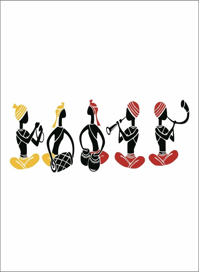 Wall Attraction™ Kokopeli Musical Group Wall Stickers & Murals Size - 119x35cm MD212_S - Image 3