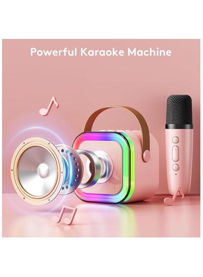 Kids Karaoke Machine for Girls: Professional Wireless Mini Portable Bluetooth Speaker with Microphone - Kids Music Singing Toys for 4,5,6,7,8,9,10 Year Old Girl Boy Christmas Birthday Gift Ideas - Image 3