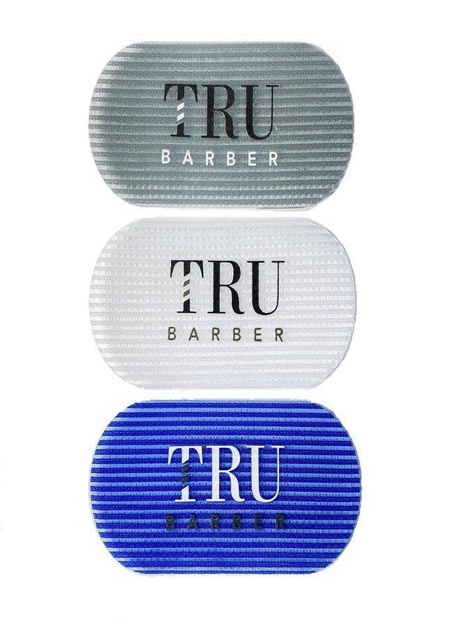 TRU BARBER Hair Grippers Bundle Pack 6 pcs for Men and Women, Salon and Barber, Hair Clips for Styling, Hair holder Grips (Blue,Grey,White) - Image 1