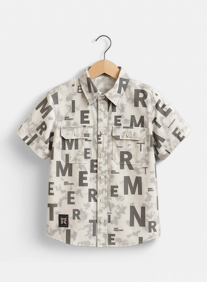 Remint Boys Letters and numbers Shirt  - Image 2