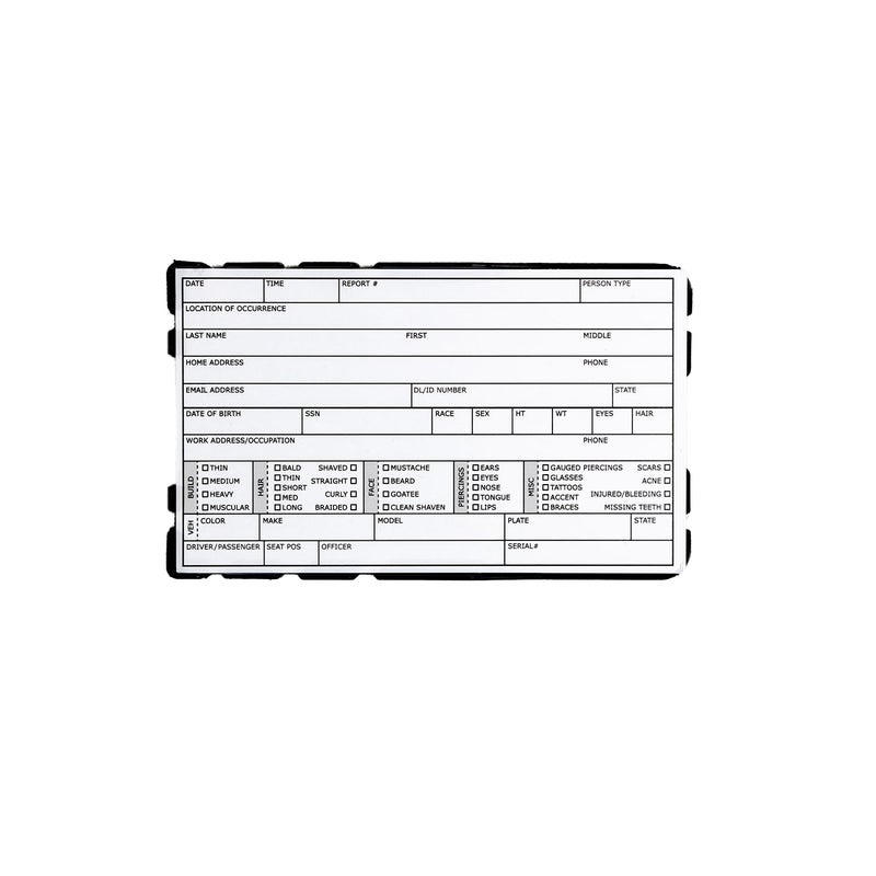 TacticalKlips TPK - لوحة جيب تكتيكية | لوحة جيب للاستجابة الأولى | تناسب بطاقات الفهرس 3" x 5" وبطاقات TacticalKlips FI (TPK) - Image 1
