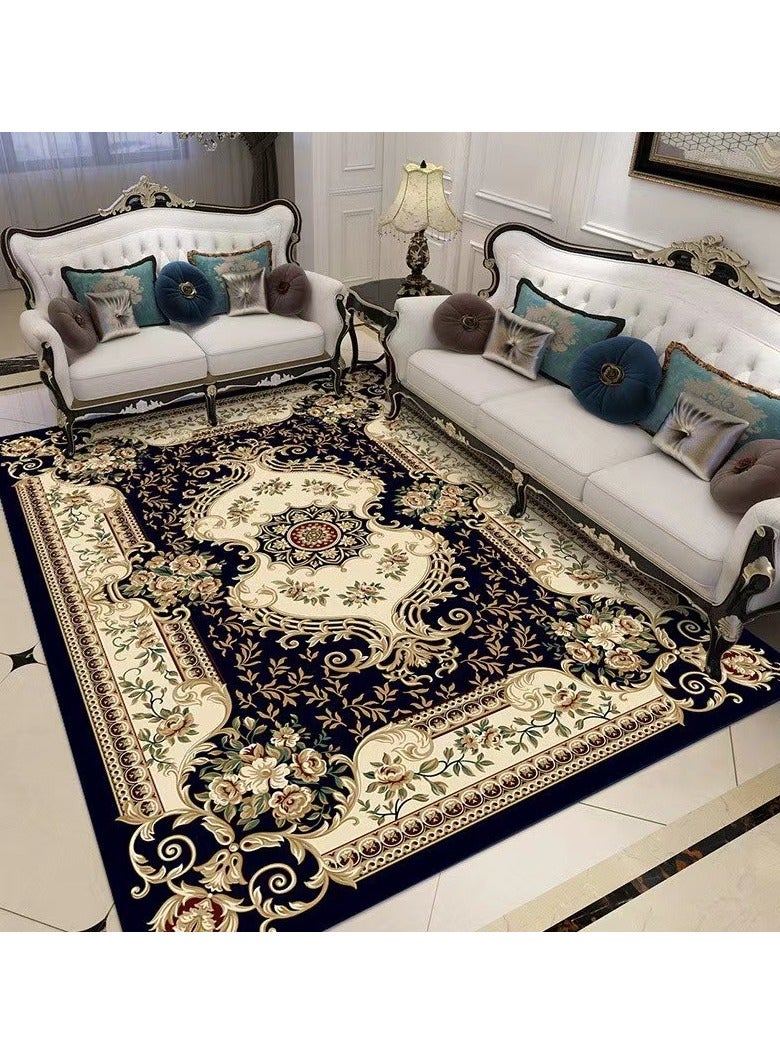 Loquat سجادة مستطيلة عالية الجودة من ألياف البوليستر قابلة للغسل في الغسالة