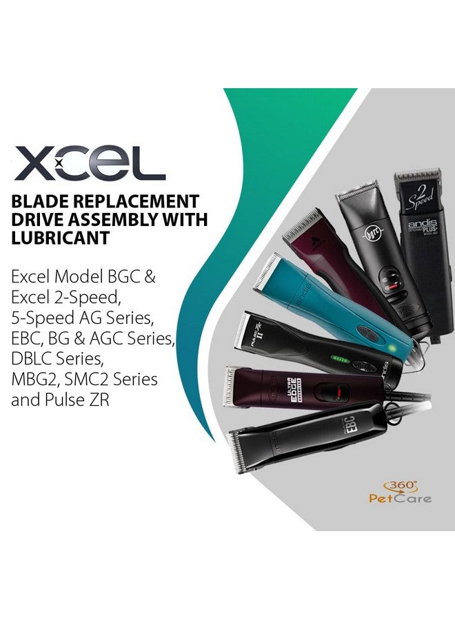 إكسيل ذراع استبدال مجموعة محرك الشفرة المشحمة لماكينة قص شعر الحيوانات الأليفة - عبوة واحدة - Image 3