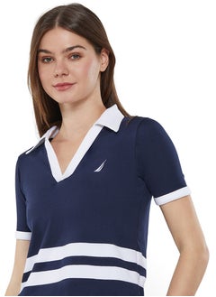 NAUTICA Contrast Striped Regular Fit Cotton Blend Polo Shirt  - Image 5
