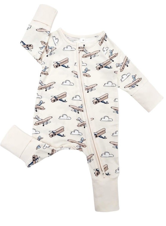 Bow Dream Infant Boys Girls Clothes Newborn Bamboo Rayon Baby girl Romper baby boy Bodysuit Jumpsuit Light Blue Craft Digger 1-3 Months - Image 4