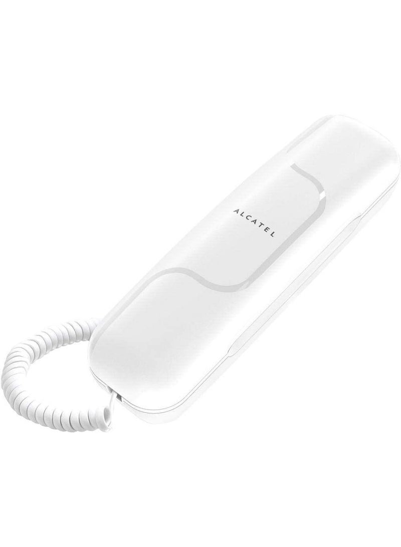 ألكاتل تليفون أرضي Alcatel T02 سلكي – تصميم مدمج وأنيق – قابل للتثبيت على الحائط – جودة صوت عالية – لون ابيض – مثالي للمكاتب والمنازل - Image 2