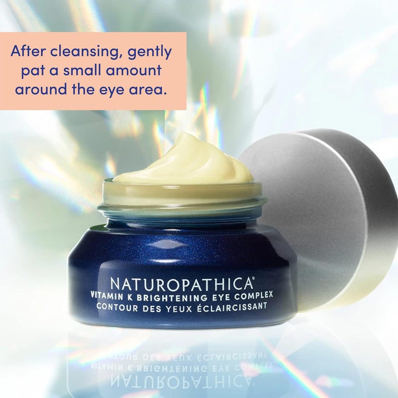 Naturopathica Vitamin K Brightening Eye Complex, Daily Eye Cream for Dark Circles and Puffy Eyes, Under Eye Cream to Help Firm and Revitalize Tired Eyes, 0.5 fl oz - Image 5
