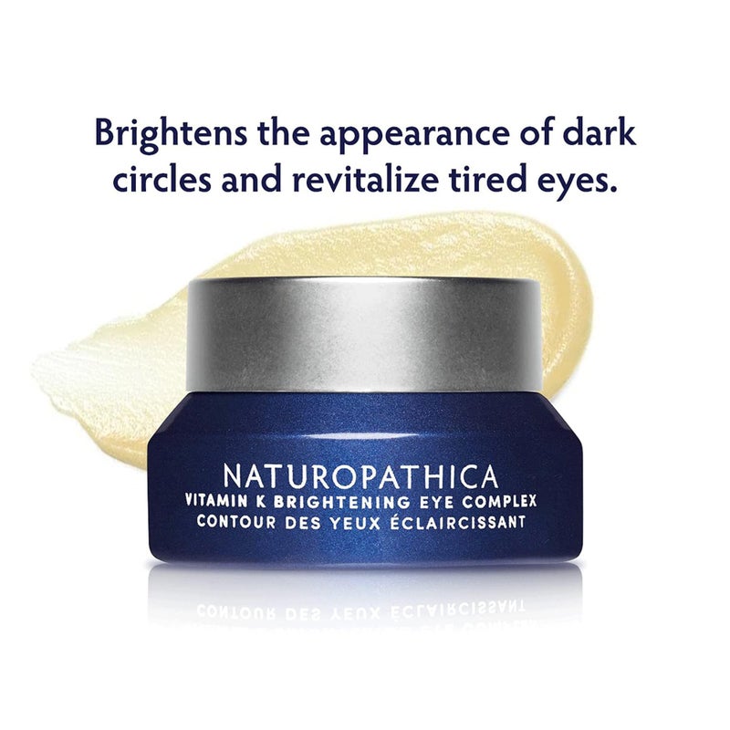 Naturopathica Vitamin K Brightening Eye Complex, Daily Eye Cream for Dark Circles and Puffy Eyes, Under Eye Cream to Help Firm and Revitalize Tired Eyes, 0.5 fl oz - Image 2