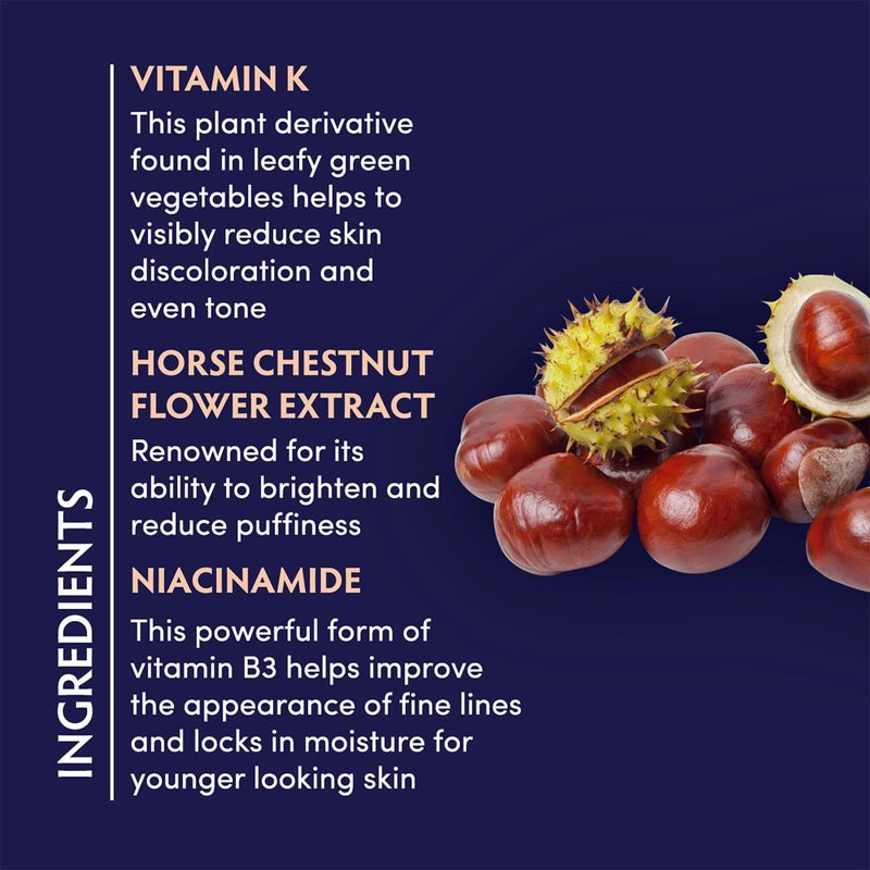 Naturopathica Vitamin K Brightening Eye Complex, Daily Eye Cream for Dark Circles and Puffy Eyes, Under Eye Cream to Help Firm and Revitalize Tired Eyes, 0.5 fl oz - Image 3