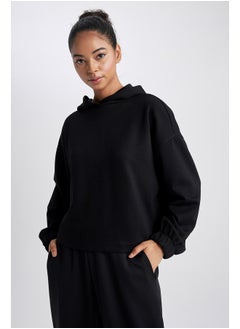 DeFacto Woman Oversize Fit Hooded Long Sleeve Sweatshirt  - Image 3
