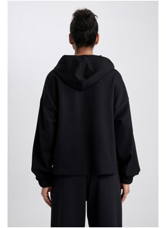 DeFacto Woman Oversize Fit Hooded Long Sleeve Sweatshirt  - Image 5