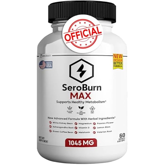 GREENVIFY SeroBurn Max Powerful Formula Anabolic Recovery, Vitamin D Natural Sleep Aid with Magnesium, Ashwaganda - 60 Capsules (1) - Image 1