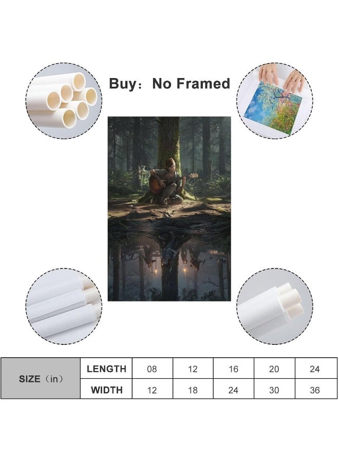 Home Trove Enty The Last Of Us Posters Canvas Posters Decorative Room Aesthetic Bedroom Decor Wall Art Office Home Decor Festival Best Gift For Family Friends 16X24Inch(40X60Cm) Unframe-Style  - Image 2