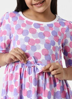 Nautinati Nautinati Girls’ Cotton Polka Dot Cotton Frock  - Image 4