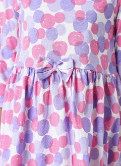 Nautinati Nautinati Girls’ Cotton Polka Dot Cotton Frock  - Image 5