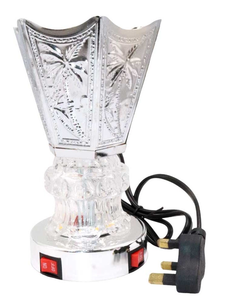 Electric Oud Burner Elegant Crystal Base Design with Dual Switch Control – Stylish Mabkhara for Home, Office & Gift Use